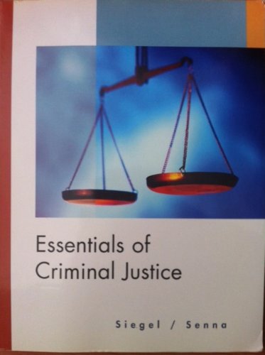 Essential of Criminal Justice (Custom Edition) 0495214833 Book Cover