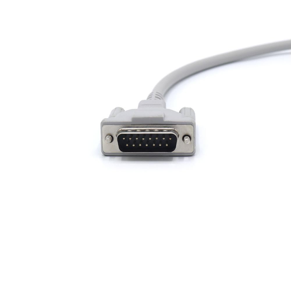 sino-k medical Câble EKG compatible pour Schiller AT10, AT10 Plus, AT101, AT102, AT102 Plus, AT104, AT110, AT3, AT5, AT6, AT60 10 fils fils 9,8 pieds CEI banane 4,0 mm 15 broches SK1214B