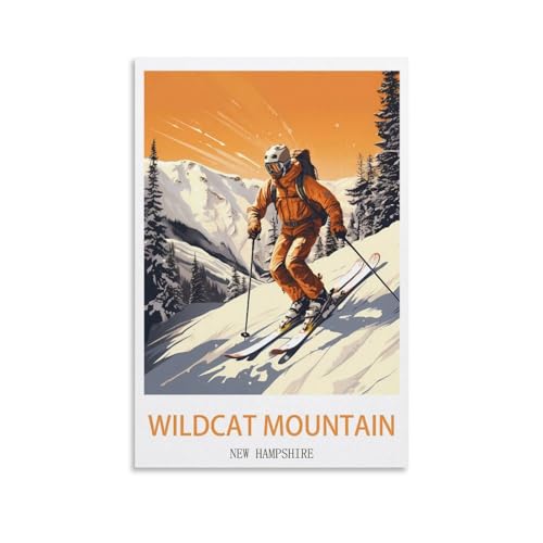 Peintures sur toile de Wildcat Mountain pour le salon et le bureau moderne