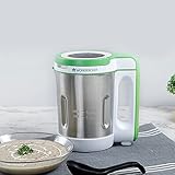 Wonderchef Automatic Soup Maker | 1.0 Litre | 800W Heater | SS Blades & Bowl (Jug) | Soup in just 20 mins | 2 Years Warranty | White, Green & steel