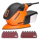 DOVAMAN L5 APEX Deltaschleifer 130 W, 12000 RPM Multischleifer mit effizienter Staubabsaugung, 12 Schleifpapieren, kompakt für Holz, Metall, Ecken & Möbel