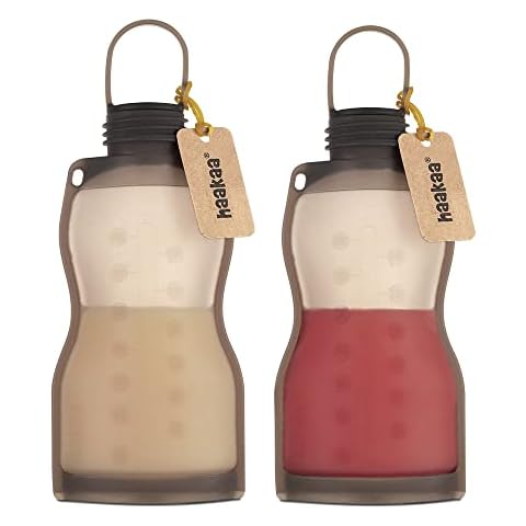 haakaa Silicone Breastmilk Storage Bags (9oz, 2pcs) Cover