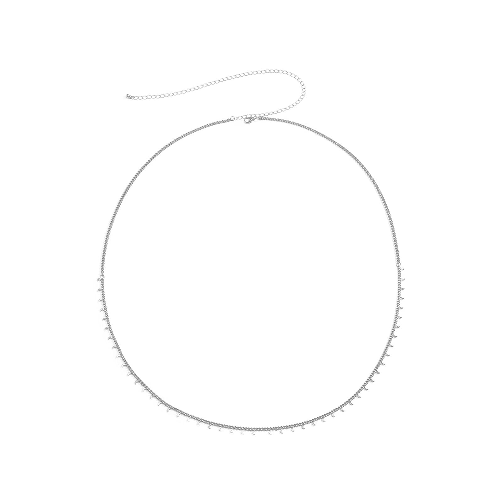 Body Chain Damen Kette - Goldfarbene einfache Strandkette mit Kreuzband für Taille und Bauch - Schwarze Harnaskette - Edler Schmuck für Damen - Accessoires