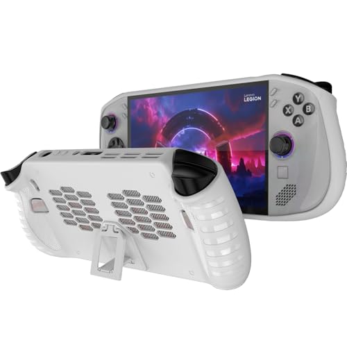 Coque silicone blanche haut de gamme pour Lenovo Legion GO S 8" avec béquille NINKI