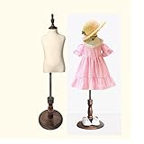 MDCG Kinder-Outfit Junge Mädchen Puppen Requisiten Schneiderpuppe Schaufensterpuppe Kinderbekleidungsgeschäft (1-8 Jahre alt) Halber Körper/Ganzkörper Schaufensterpuppenständer Regal ( Farbe : Round b
