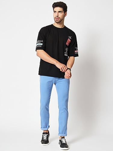 Image of KARGEENS Men Kargeens Men's Jeans Pant Slim Fit Stretchable Casual Wear Low Rise Cotton Blend Denim
