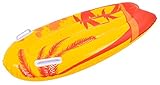 Kickboard Luftmatratze ca. 100cm x 50cm Kickboardluftmatratze Wellenreiten Haltegriffe Sommer Baden Schwimmen Schwimmbad inklusive Reperaturenset (Orange)