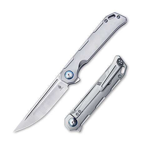 Kizer Tactical Folding Knife S35VN Blade Titanium Handles Pocket Knife Frame Lock Flipper