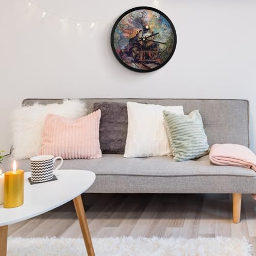 Horloge murale décorative au design épuré avec cadran analogique