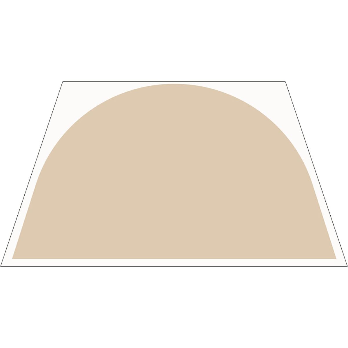Calcomanía de Pared Geométrica Beige de Pvc para Hogar