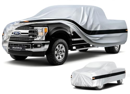 Image of 10 Layers Truck Cover Waterproof All Weather. Pickup Truck Cover Rain Snow UV Dust Protection. Length: 256-270 inches, Universal Fit for HR-YG-PK-XXXL(705)-0.