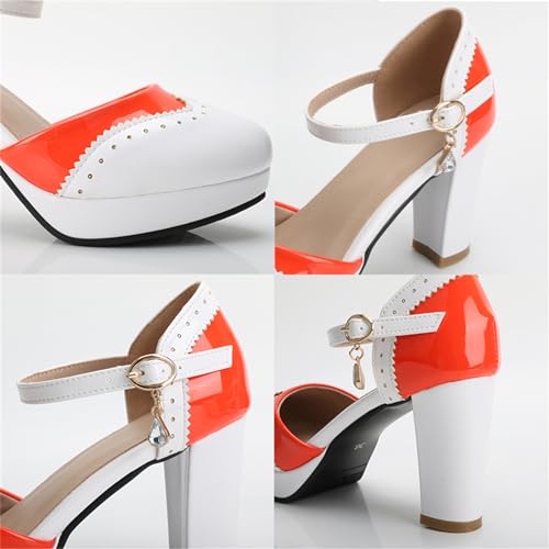 Image of FOREADA Mary Janes for Women Platform Heels Bow Kawaii Shoes Vintage Dress Pumps