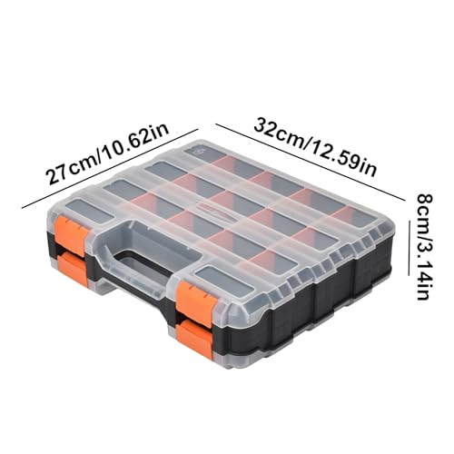 Étui de rangement portable pour fixations boulons et écrous avec boîte à compartiments