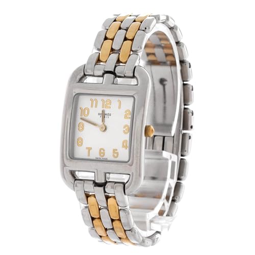 Hermes, Pre-Loved Cape Cod Quartz Watch Stainless Steel and Yellow Gold 233