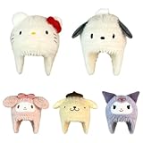 [T-VAILIO] フリース 耳あて 帽子 クロミ マイメロディ 秋冬 キッズ 女の子 男の子 親子 ペア キャップ 防寒 あったか 暖かい 耳付き かわいい ギフト プレゼント 非公式 (03)