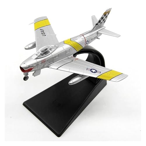 JIFEICHUAN Zdobione modele samolotów 1/100 dla US Air Force F-86F Sabre Fighter odlew ze stopu samolotu model pamiątkowe prezenty