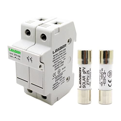 Fusible PV 20A avec porte-fusible solaire 2P pour éviter les surcharges de panneaux