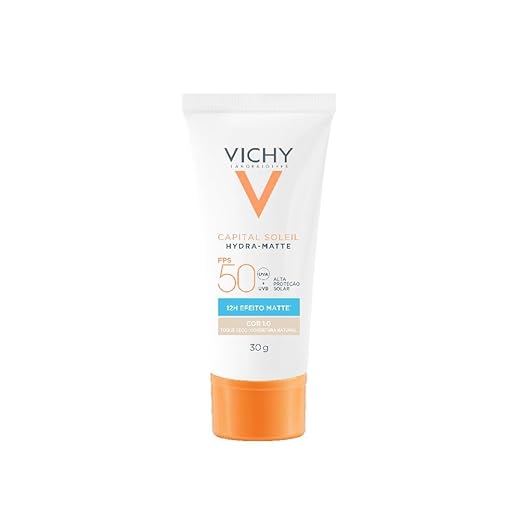 Vichy V Capital Soileil Hydra-Matte FPS50 - Protetor Solar Facial com Cor 30g