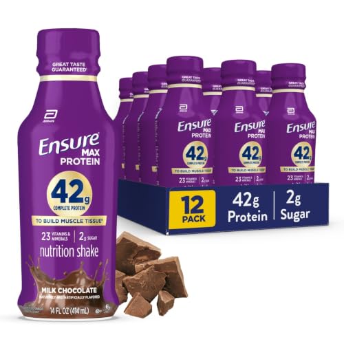 Ensure Max Protein Milk Chocolate Shake, 42g...