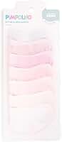 Kit 7 Pares Meia Lisa Semaninha Bebê Menina, Rosa e Cinza, Algodão, PREMATUROS RN 0-4 Meses