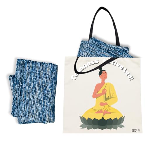 Image of Trendy Cotton Tote Bags for Women Designs - 15.5 inchx15 inch - Perfect for College, Office, Yoga, and Everyday Use