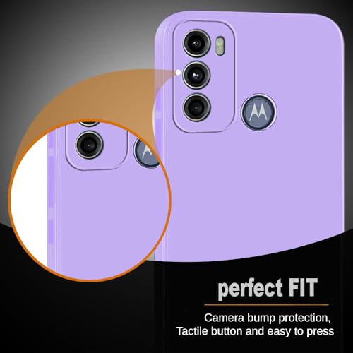 Image of Back Cover for Motorola Moto G60 4G / G40 Fusion 4G | Full Camera Protection | Premium Liquid Silicon Case | Flexible Bumper Case for Motorola Moto G60 4G / G40 Fusion 4G (Purple)