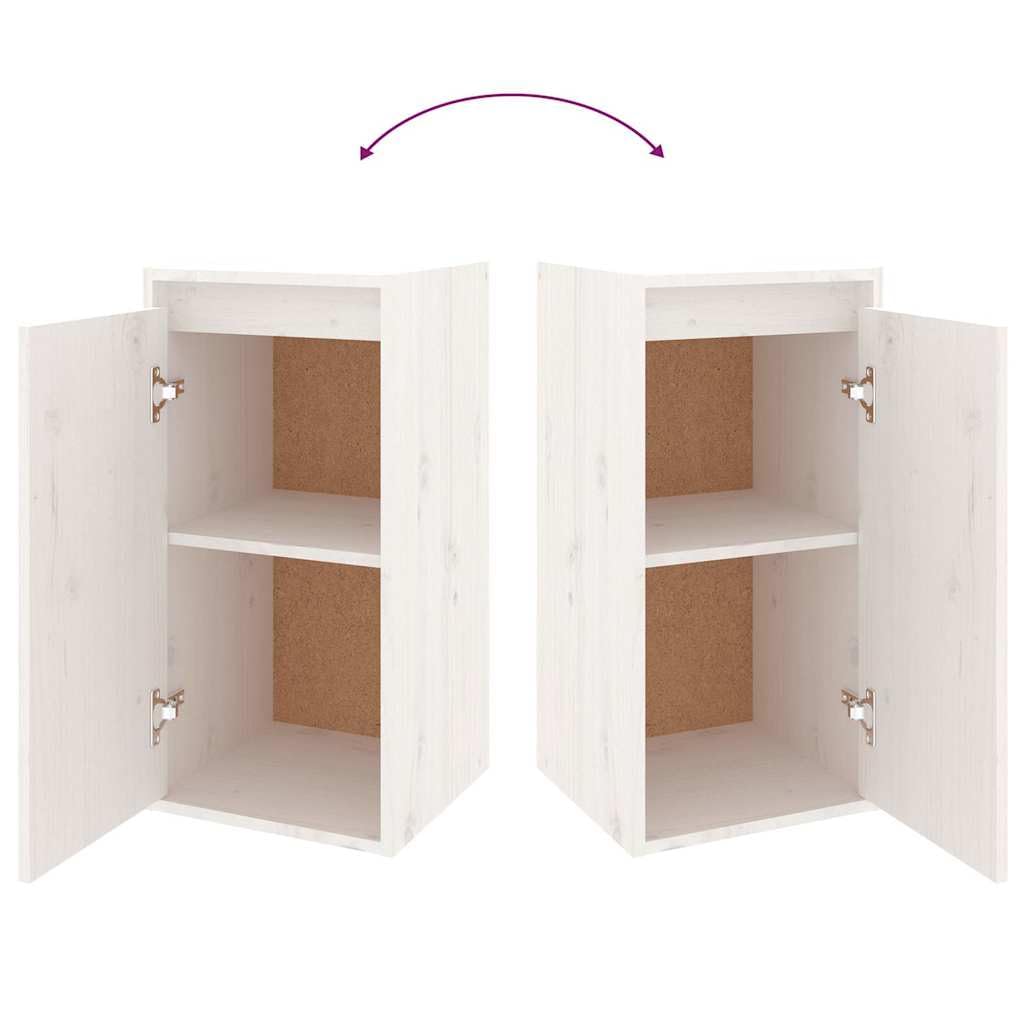 Set di 6 mobili da parete per TV, in legno massiccio, colore