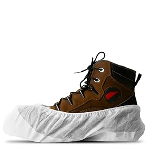 10x White Heavy Duty Overshoes | Reusable and Disposable Overshoes | Long-Lasting, Waterproof and Slip Resistant | Simply Direct Brand