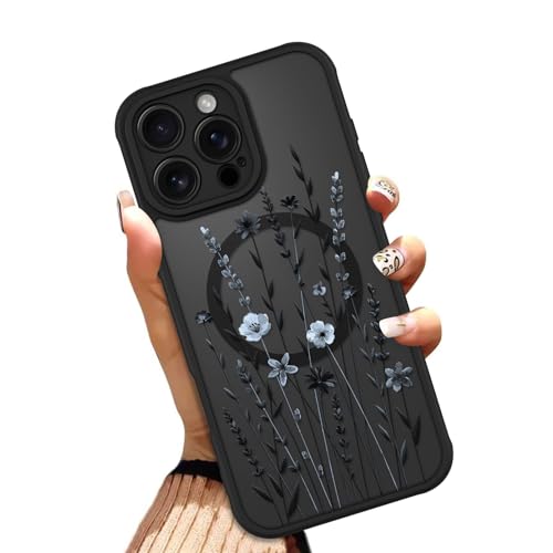 OOK Cute Floral Flowers Phone Case Made for iPhone 16 Pro 6.3 Inch