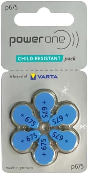 Power One Battery For Hearing Aids - P675