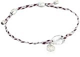 Alex and Ani Precious Threads, Crystal Swarovski, Thistle Braid, Sterling Silver Bangle Bracelet