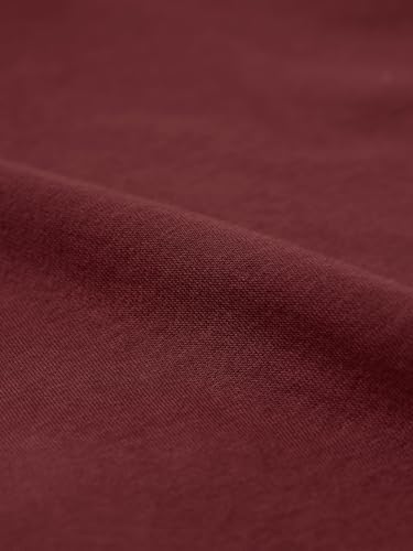 Image of The Souled Store Colourblock Hoodie: Auburn Men and Boys Long Sleeves Hooded Neck Pull On Cotton Blend Oversized Hoodies