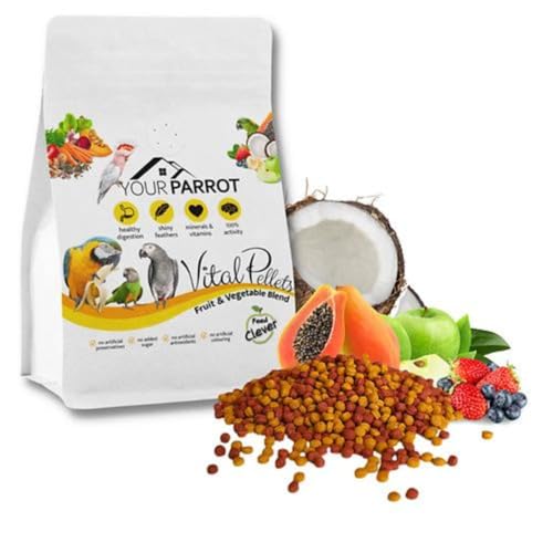 Your Parrot Cibo Vitale Pellet Frutta e Verdura | Cibo completo per Pappagalli (3 kg) Your Parrot Cibo Vitale Pellet Frutta e Verdura | Cibo completo per Pappagalli (3 kg)