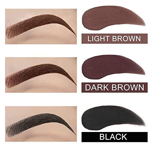 Moulis One Step Eyebrow Stamp & Professional Stencil Kit, With 10 Reusable Stencils, Pen Brush, Trimmer, Long Lasting Waterproof, Hairline Shadow Powder Stick (Dark Brown) #TOP1