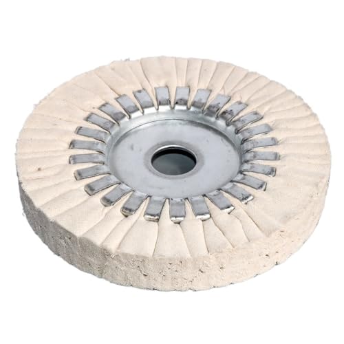 Roue de polissage 150mm x 14mm avec tampon en coton pour le lustrage de précision