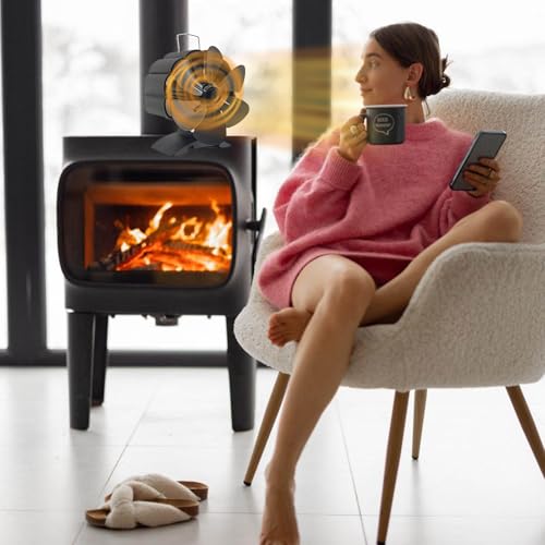 Ventilateur poêle à bois pour diffuser la chaleur douce au salon
