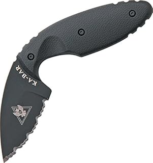KA-BAR 1481 TDI Law Enforcement Serrated Edge Knife,Small,Black