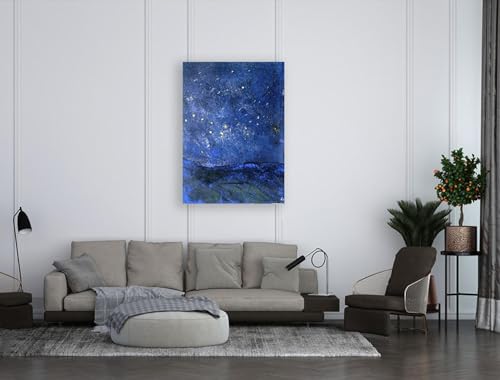 Tableaux célèbres abstraite de Nolde ciel étoilé, toile de décoration murale 40x60 - 2