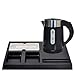 YONGMEI Bollitore elettrico-Hotel Special bollitore elettrico bollitore elettrico Vassoio Set 0.6L Double Anti-scottatura ad alta frequenza senza fili velocemente di viaggio bollitore Retro Low Watt A
