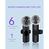 2024 Professional Wireless Lavalier Microphone for iPhone iPad, Wireless Microphone- 2 Pack Noise Canceling Crystal Clear Recording with USB-C, Live Streaming, YouTube, TikTok