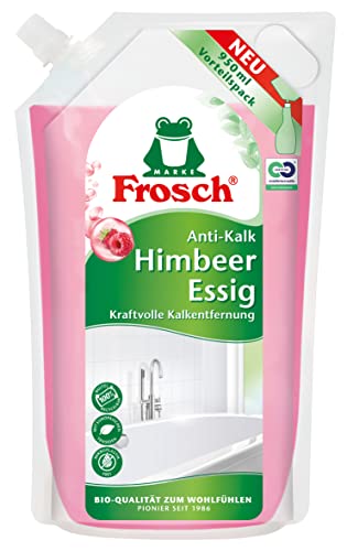 Frosch Limpiador de vinagre de frambuesa antical, extra fuerte contra la suciedad y la cal, para cocina y baño, en bolsa de relleno, 1 unidad (1 x 950 ml)