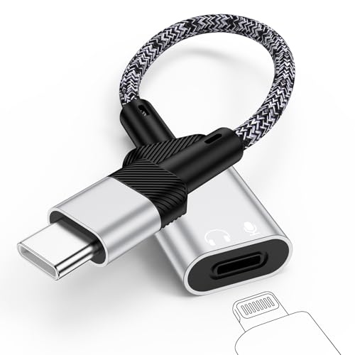 USB C to Lightning Headphone Audio Adapter for iPhone 17e