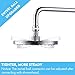 KES Shower Connector Ball Joint Shower Head Swivel Ball Adapter Brass Adjustable Arm Extension Universal Component Polish Chrome, PSB101-CH