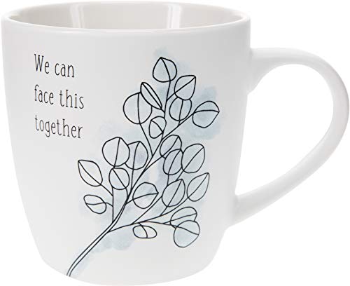 Pavilion-Gift-Company-Can-Face-This-Together-17oz-Coffee-Cup-Mug-Coaster-Cap-Set-17oz-White Pavilion Gift Company Can Face This Together 17oz Coffee Cup Mug Coaster Cap Set 17oz White