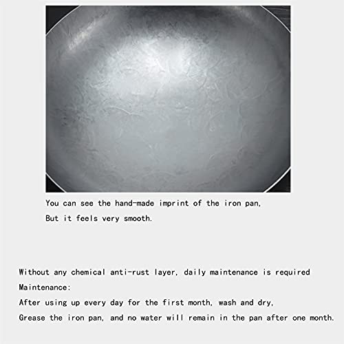 Wok de Hierro Carbono 32 cm sin Recubrimiento miniatura 4