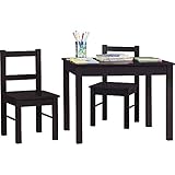 Ameriwood Home Hazel Kid's Table and Chairs Set, Espresso
