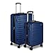 AmazonBasics 2 Piece Hardside Spinner Travel Luggage Suitcase Set - Navy