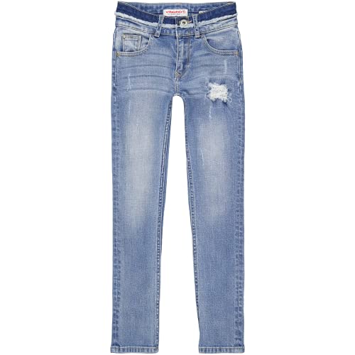 Jeans para niñas Vingino de denim flexible con costuras reforzadas de alta calidad