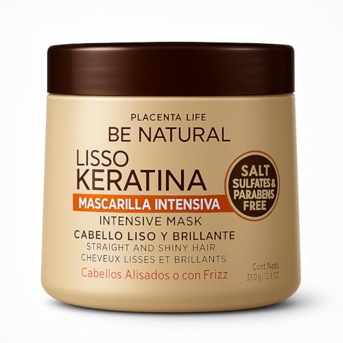 Be Natural Lisso Keratina Mask Transform your hair with - Hydration and Shine for a Perfect Finish (350 ml / 11.83 fl. oz)