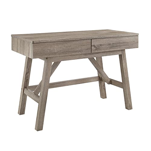Linon Tracey Desk, 47.1"W X 21.3"D X 31.1"H, Gray #TOP29